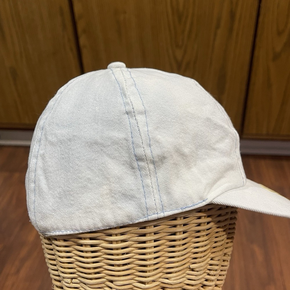 vtg kids 90s Winnie The Pooh Disney Hat Cap Baseball Stretch Light Blue Honeypot - Picture 5 of 6